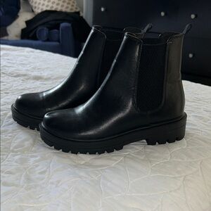 NWOT Black Soda Leather Boots